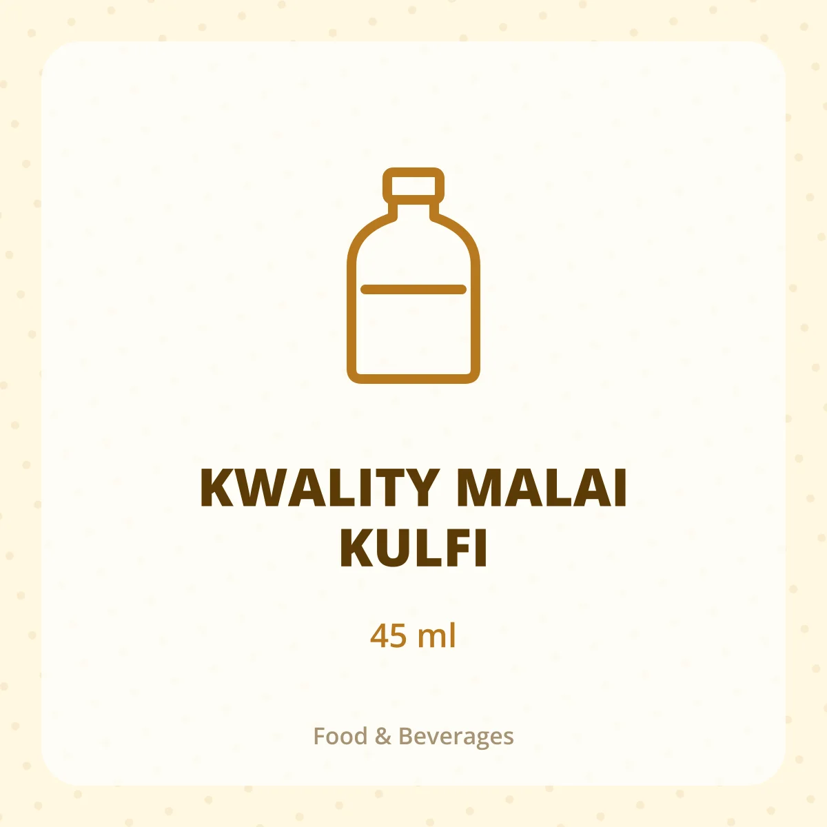 KWALITY MALAI KULFI 1*45ML
