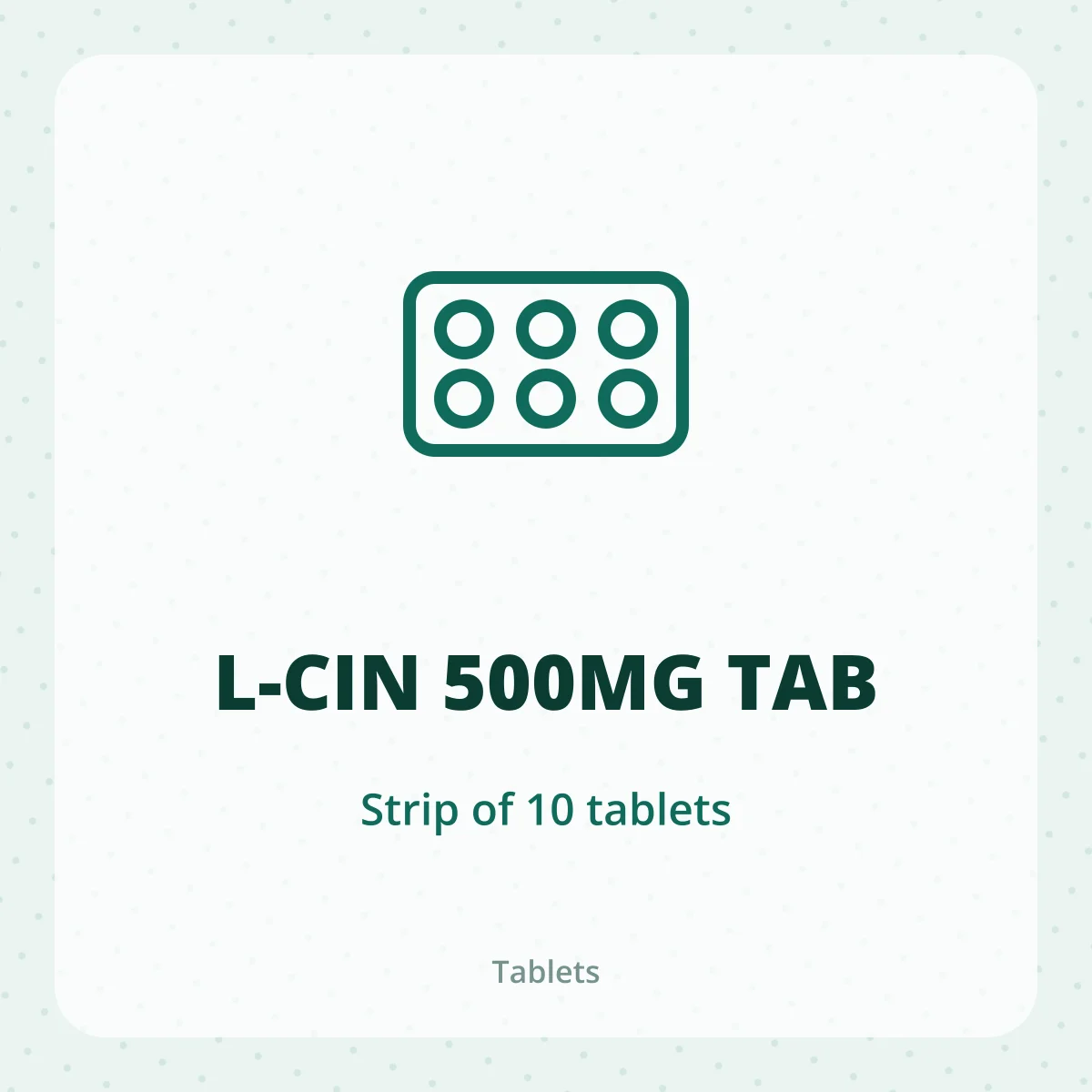 L-CIN 500MG TAB 1X10