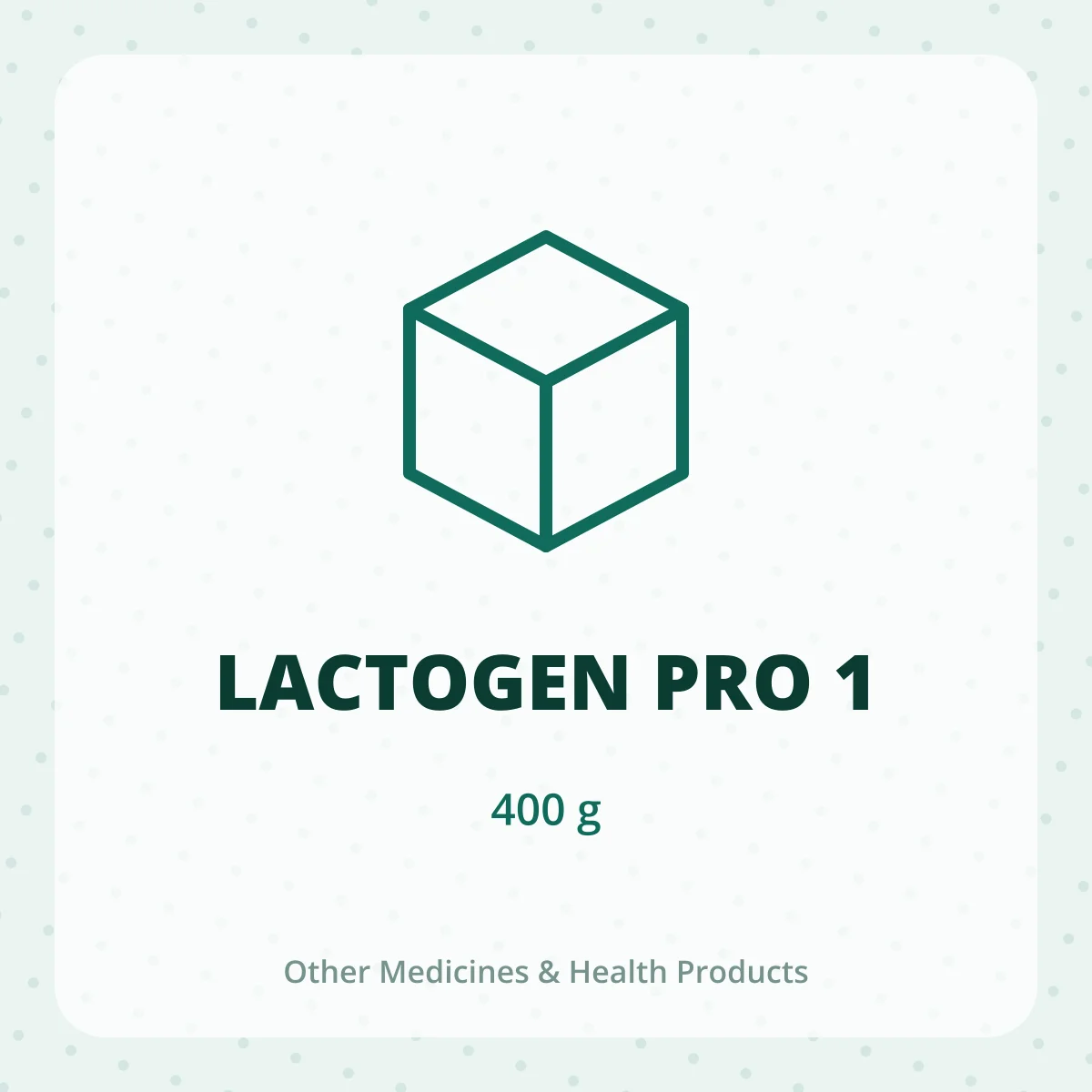 LACTOGEN PRO 1 1X400GM