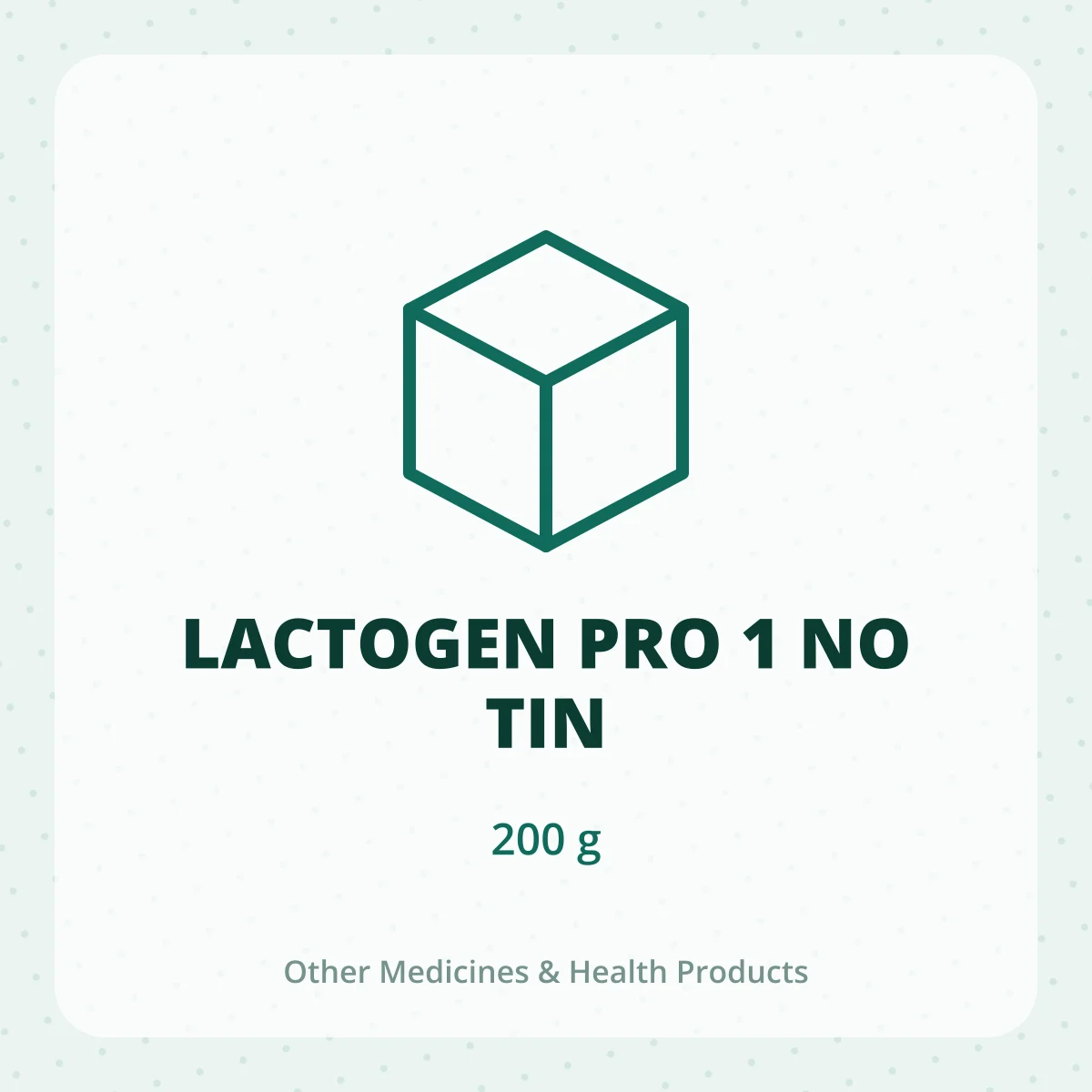LACTOGEN PRO 1 NO TIN 1X200G