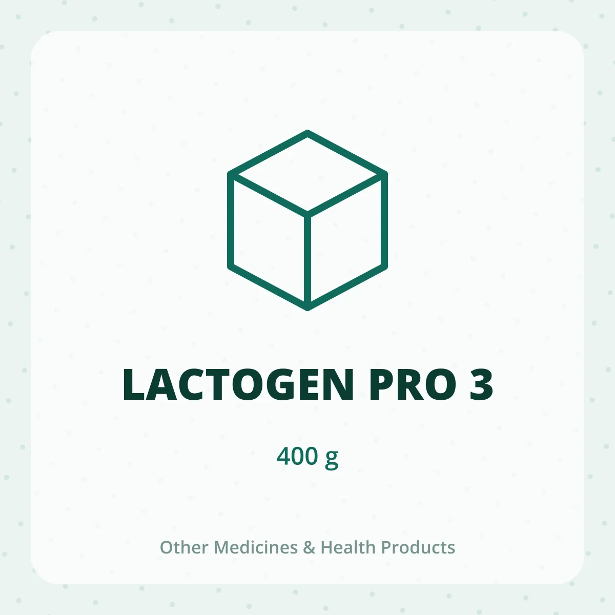 LACTOGEN PRO 3 1*400GM
