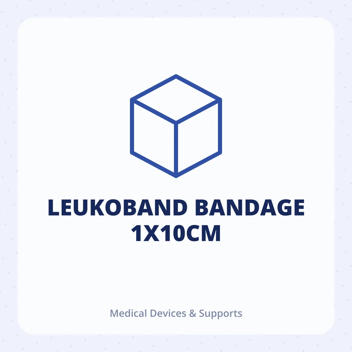 LEUKOBAND BANDAGE 1X10CM