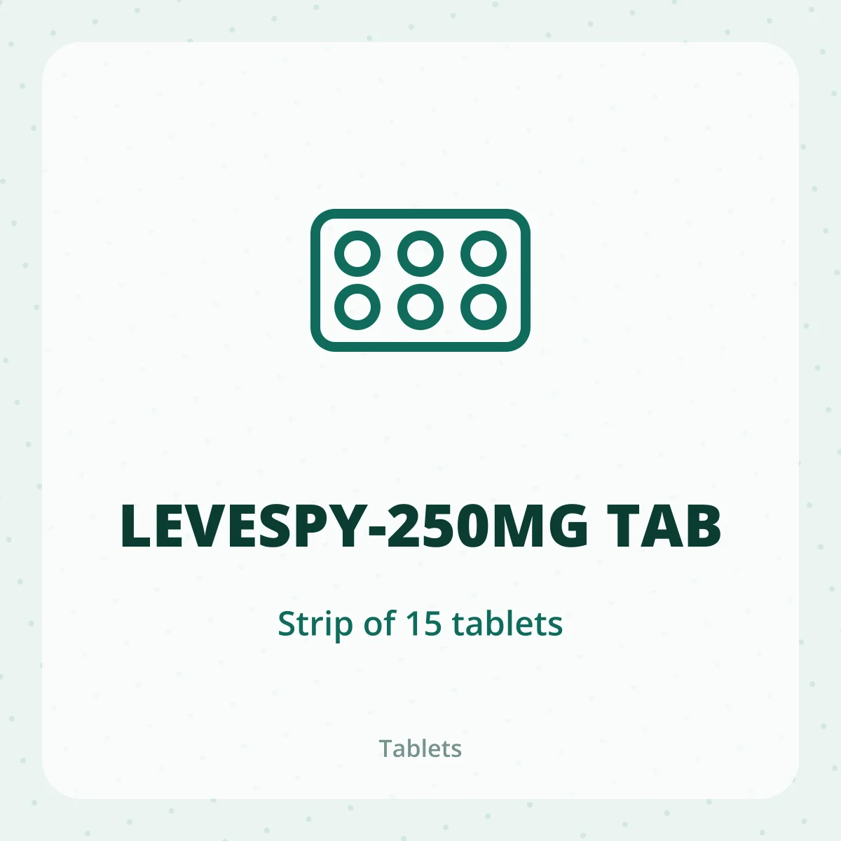 LEVESPY-250MG TAB 1X15