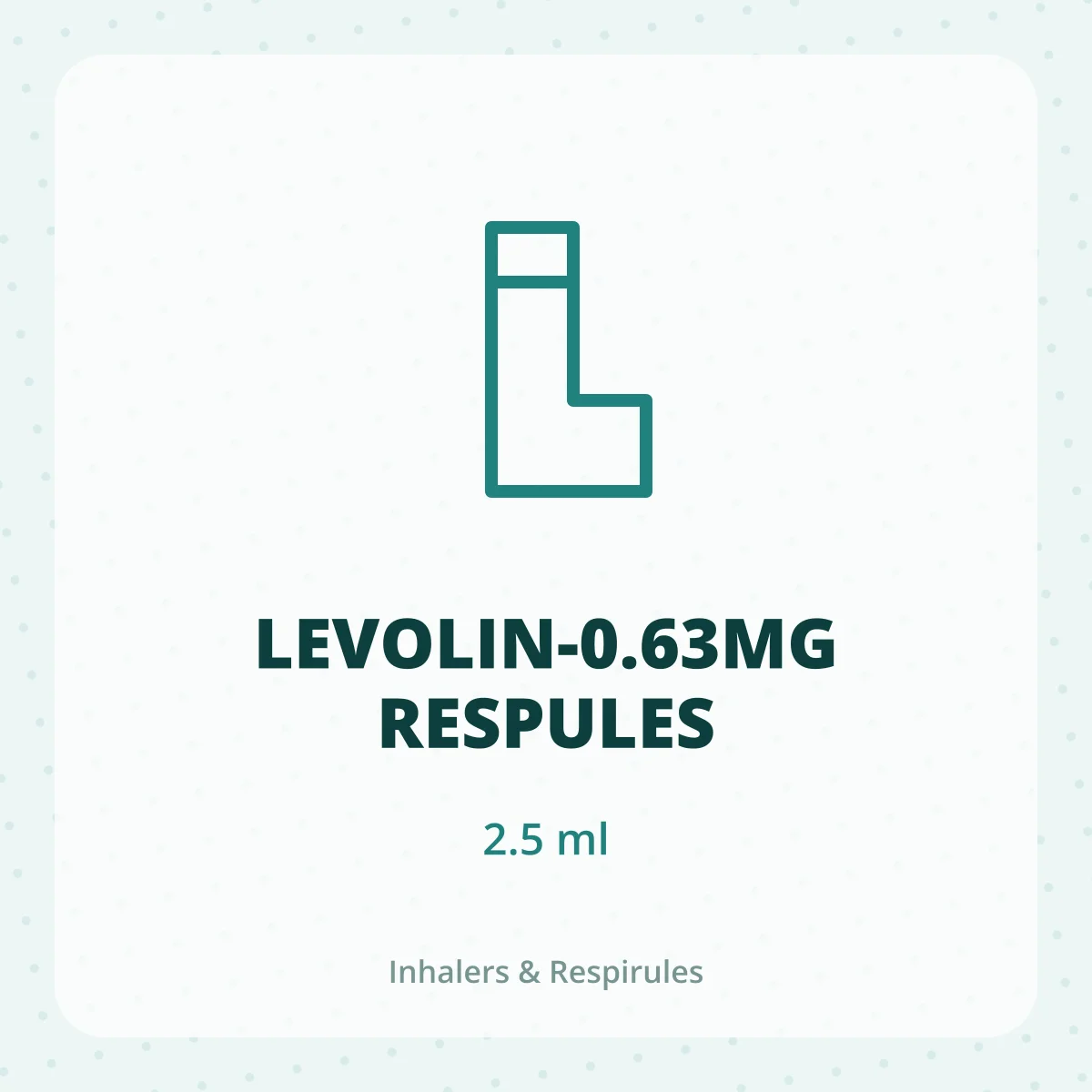 LEVOLIN-0.63MG RESPULES 1X2.5ML