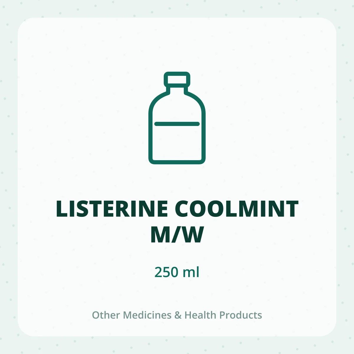 LISTERINE COOLMINT M/W 1X250ML