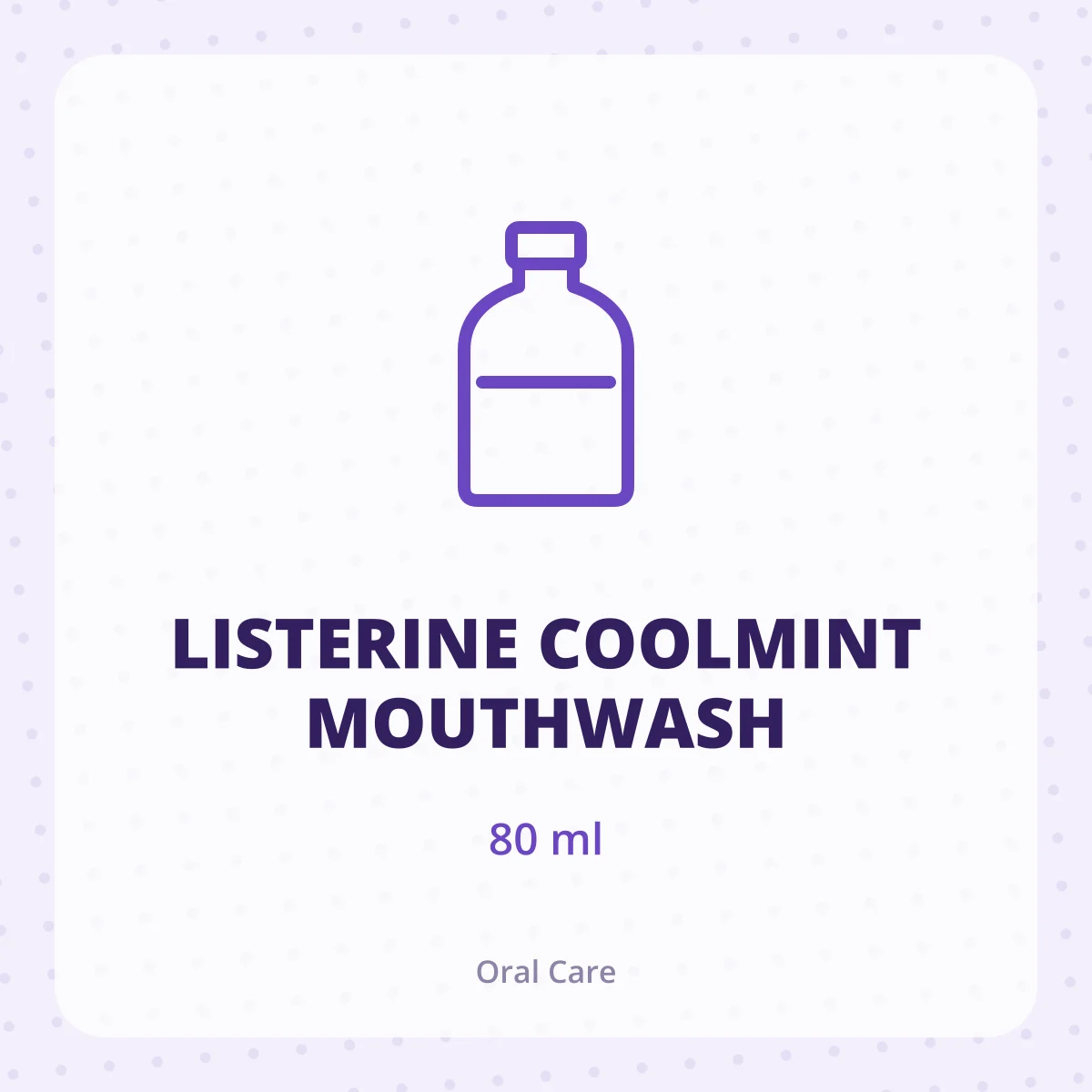 LISTERINE COOLMINT MOUTHWASH 1X80ML