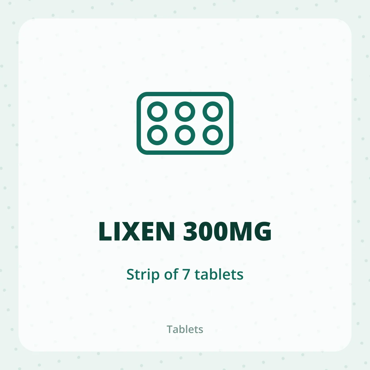 LIXEN 300MG 1X7