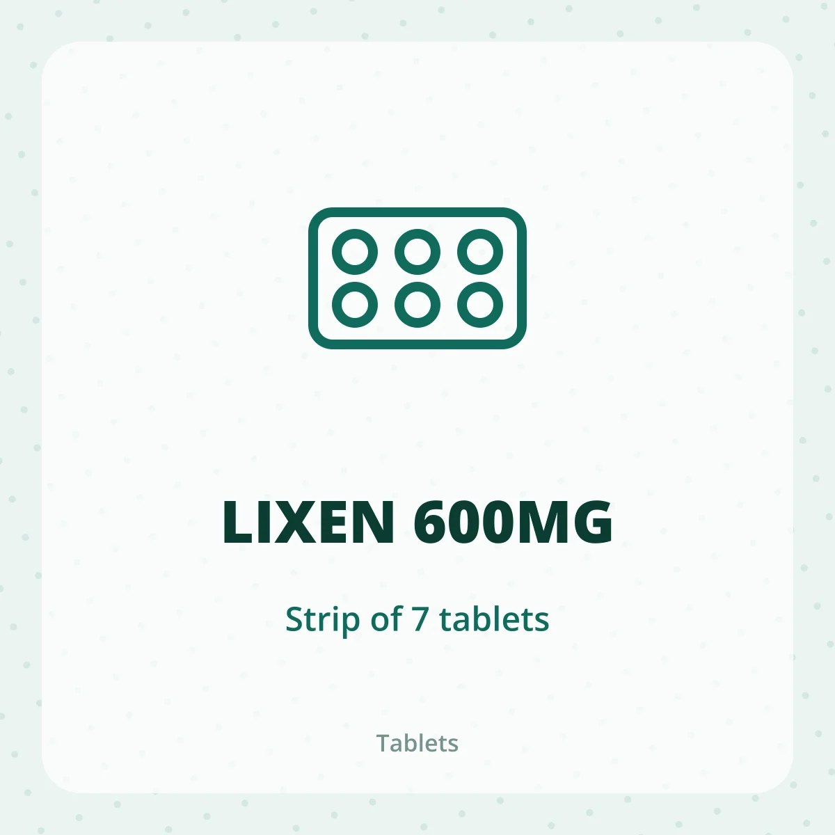 LIXEN 600MG 1X7
