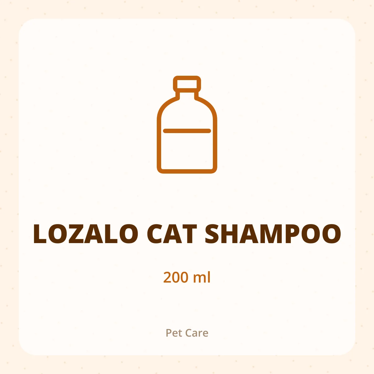 LOZALO CAT SHAMPOO 1X200ML