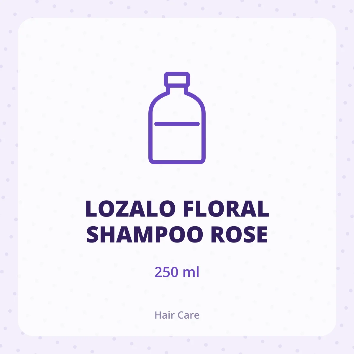 LOZALO FLORAL SHAMPOO ROSE 1X250ML