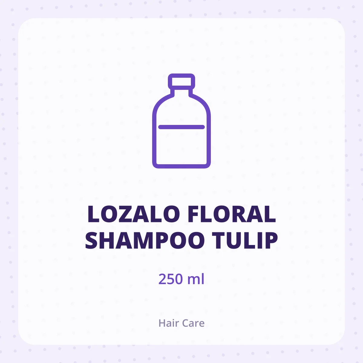 LOZALO FLORAL SHAMPOO TULIP 1X250ML