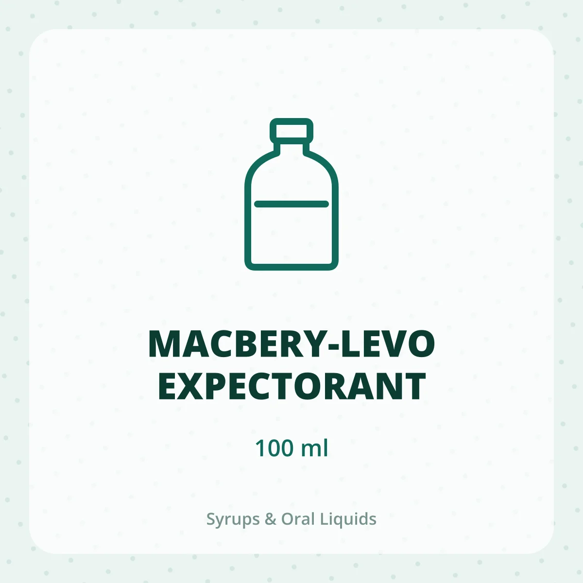 MACBERY-LEVO EXPECTORANT 1X100ML