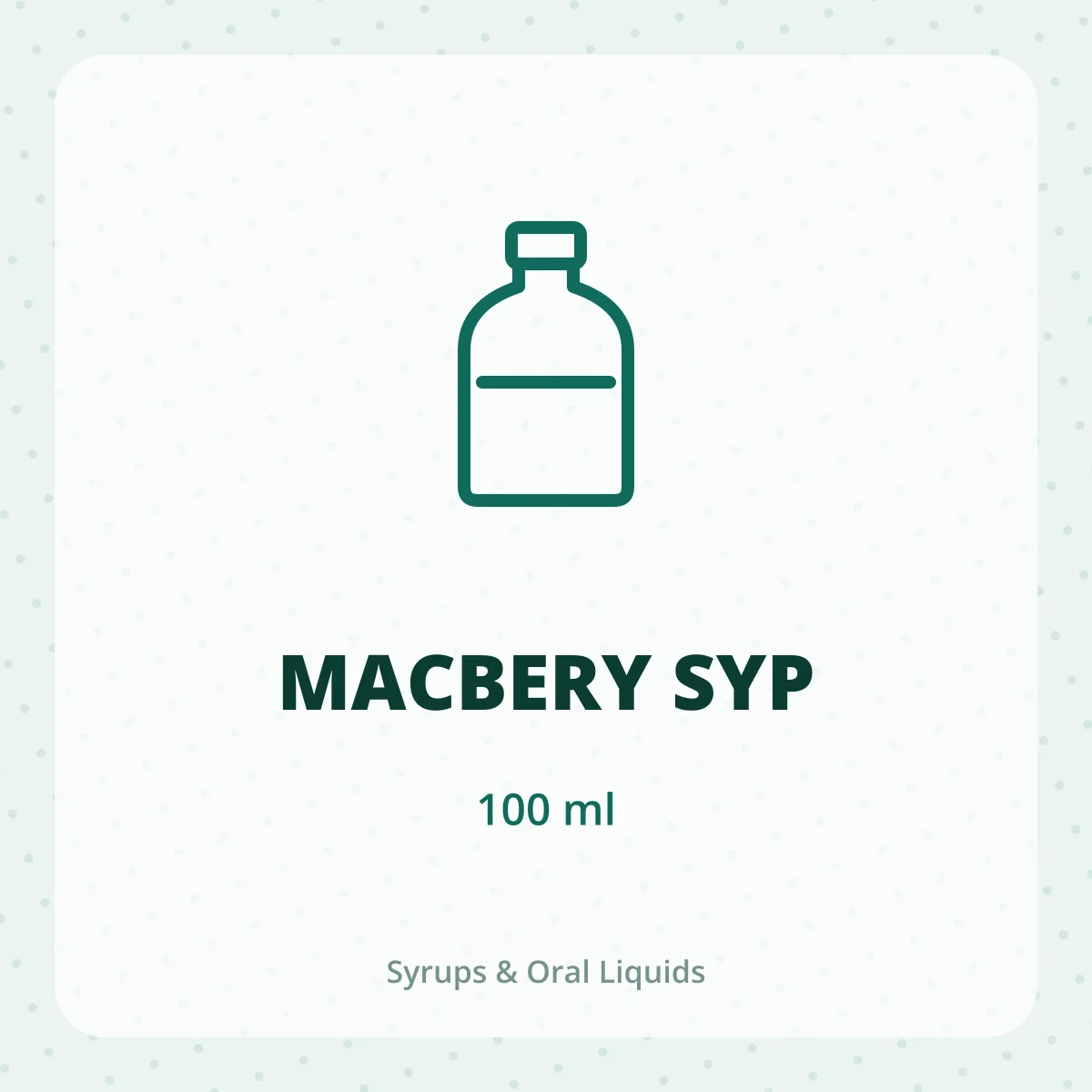 MACBERY SYP 1X100ML