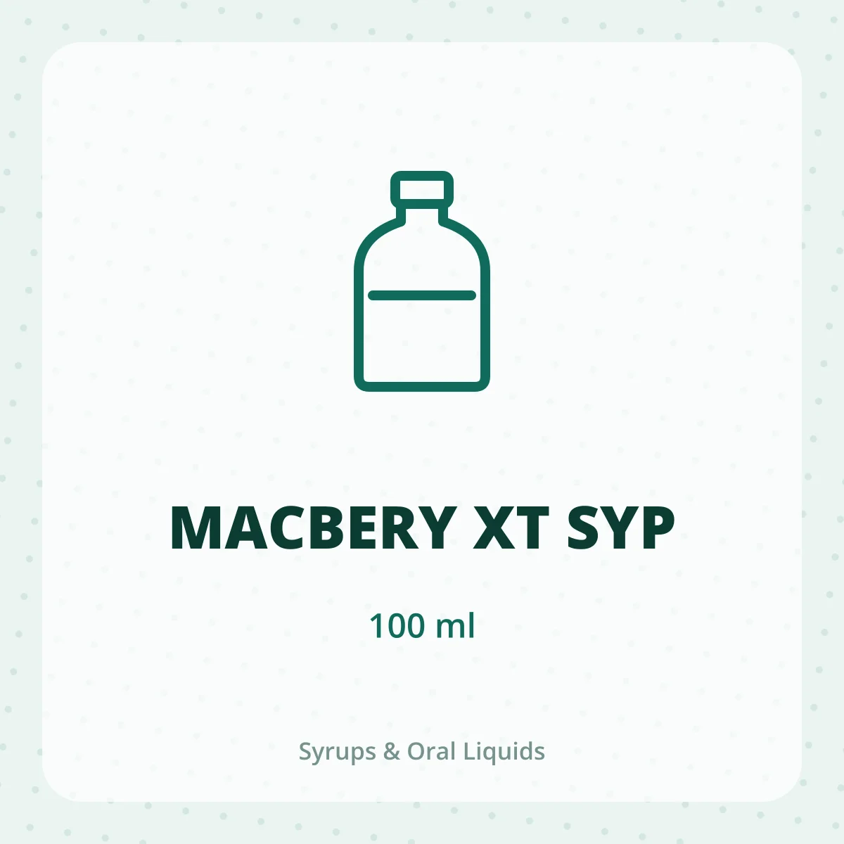 MACBERY XT SYP 1X100ML