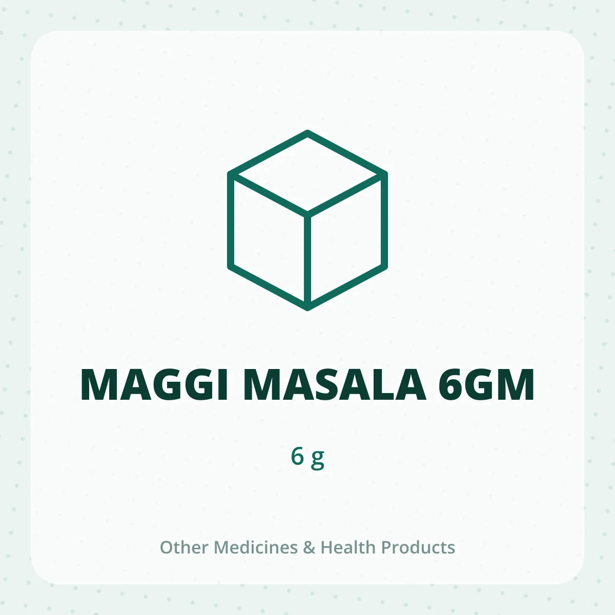 MAGGI MASALA 6GM 1*6GM