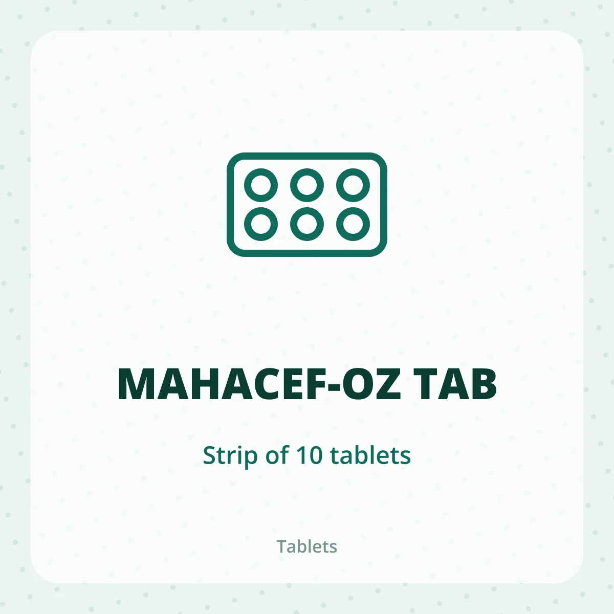 MAHACEF-OZ TAB 1X10