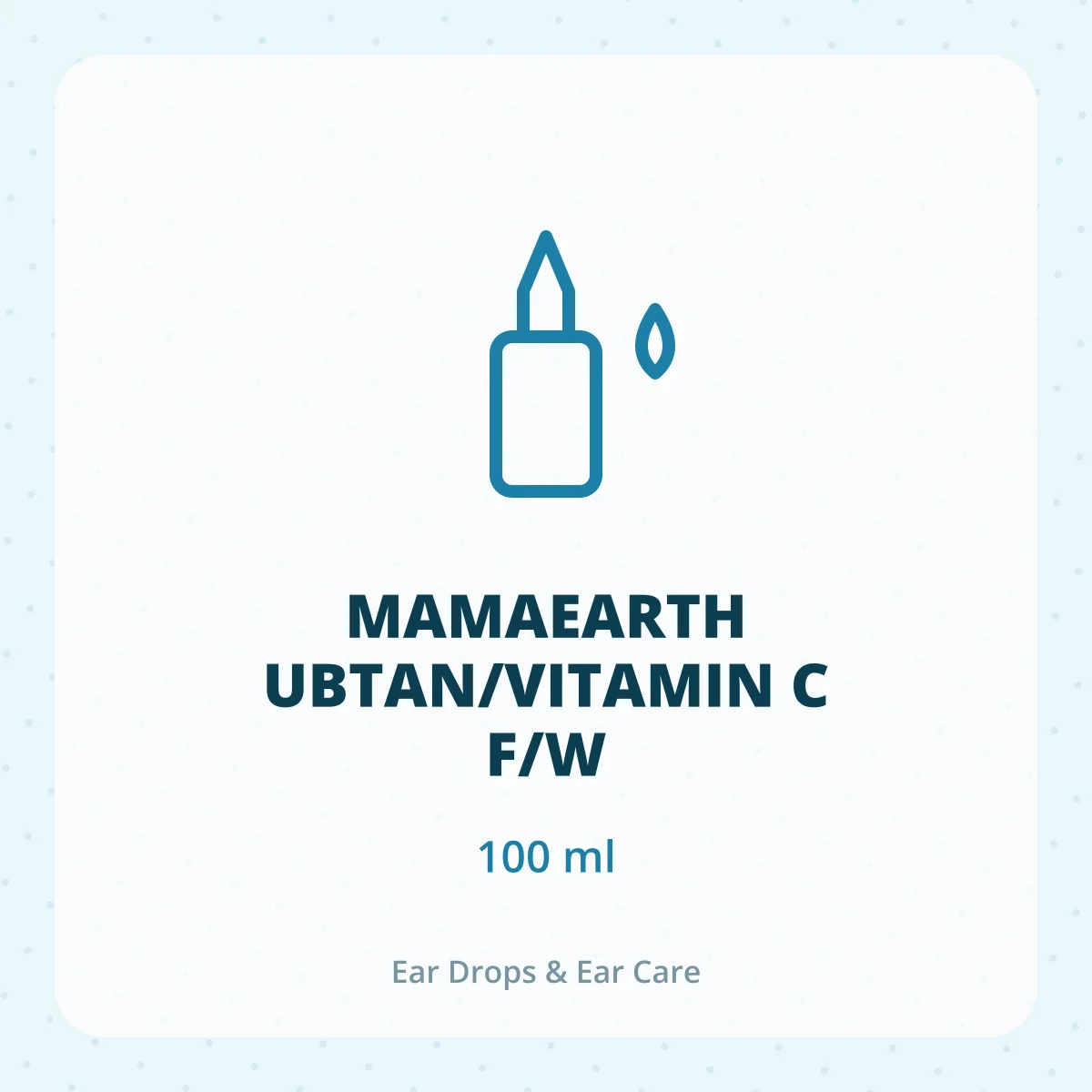 MAMAEARTH UBTAN/VITAMIN C F/W 1X100ML
