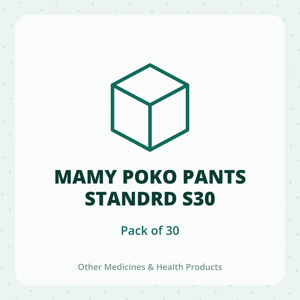 MAMY POKO PANTS STANDRD S30 1X30