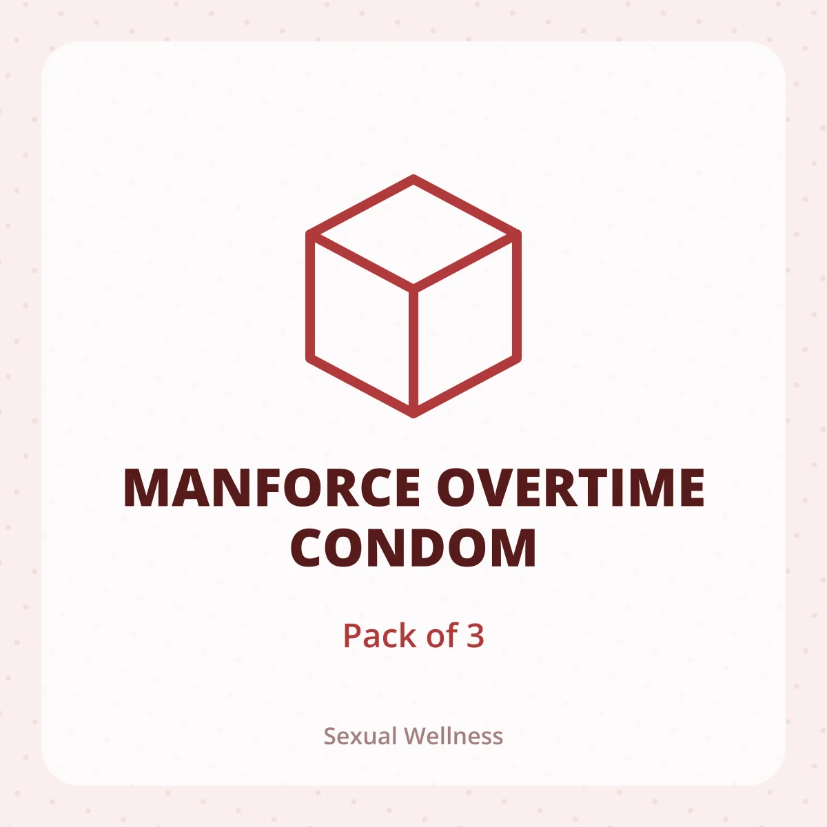 MANFORCE OVERTIME CONDOM 1X3