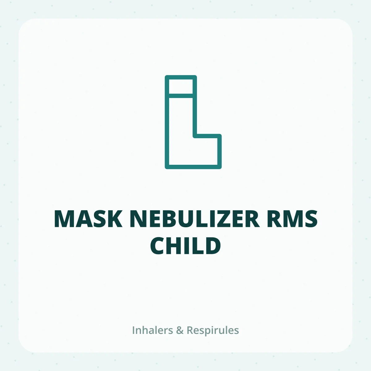 MASK NEBULIZER RMS CHILD 1X1