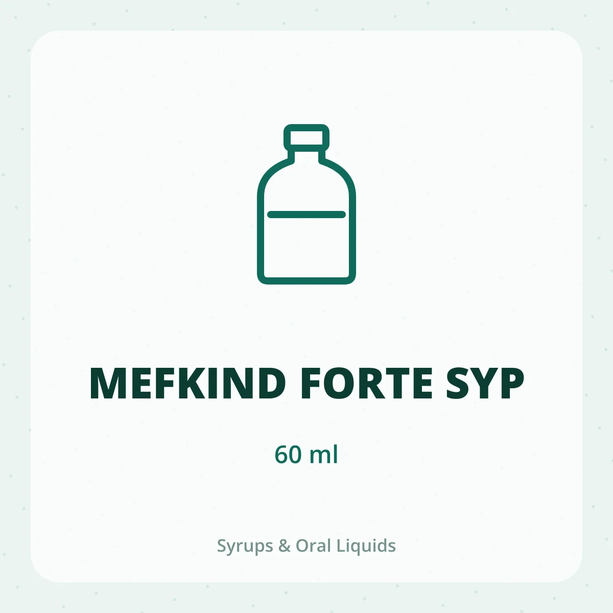 MEFKIND FORTE SYP 1X60ML