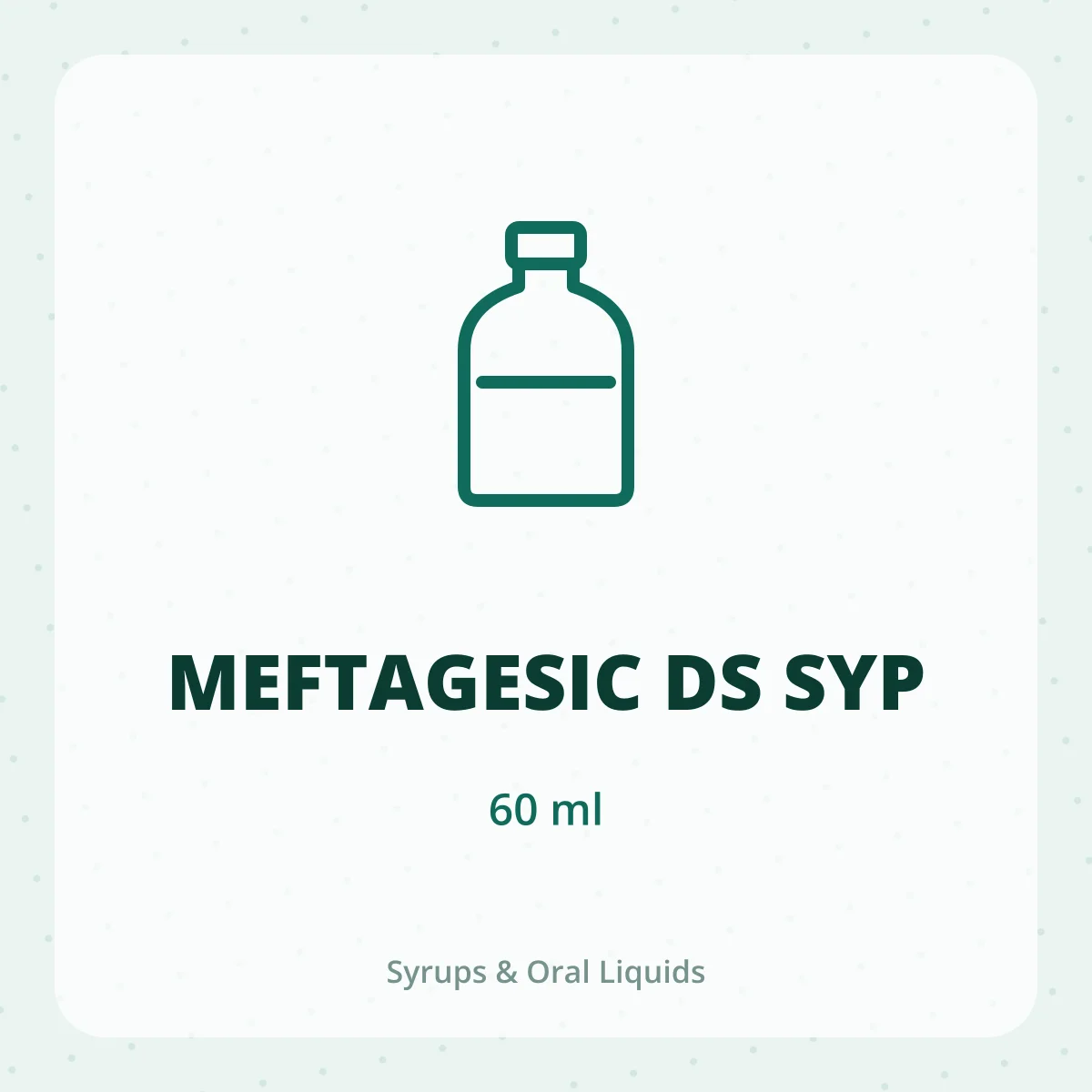 MEFTAGESIC DS SYP 1X60ML