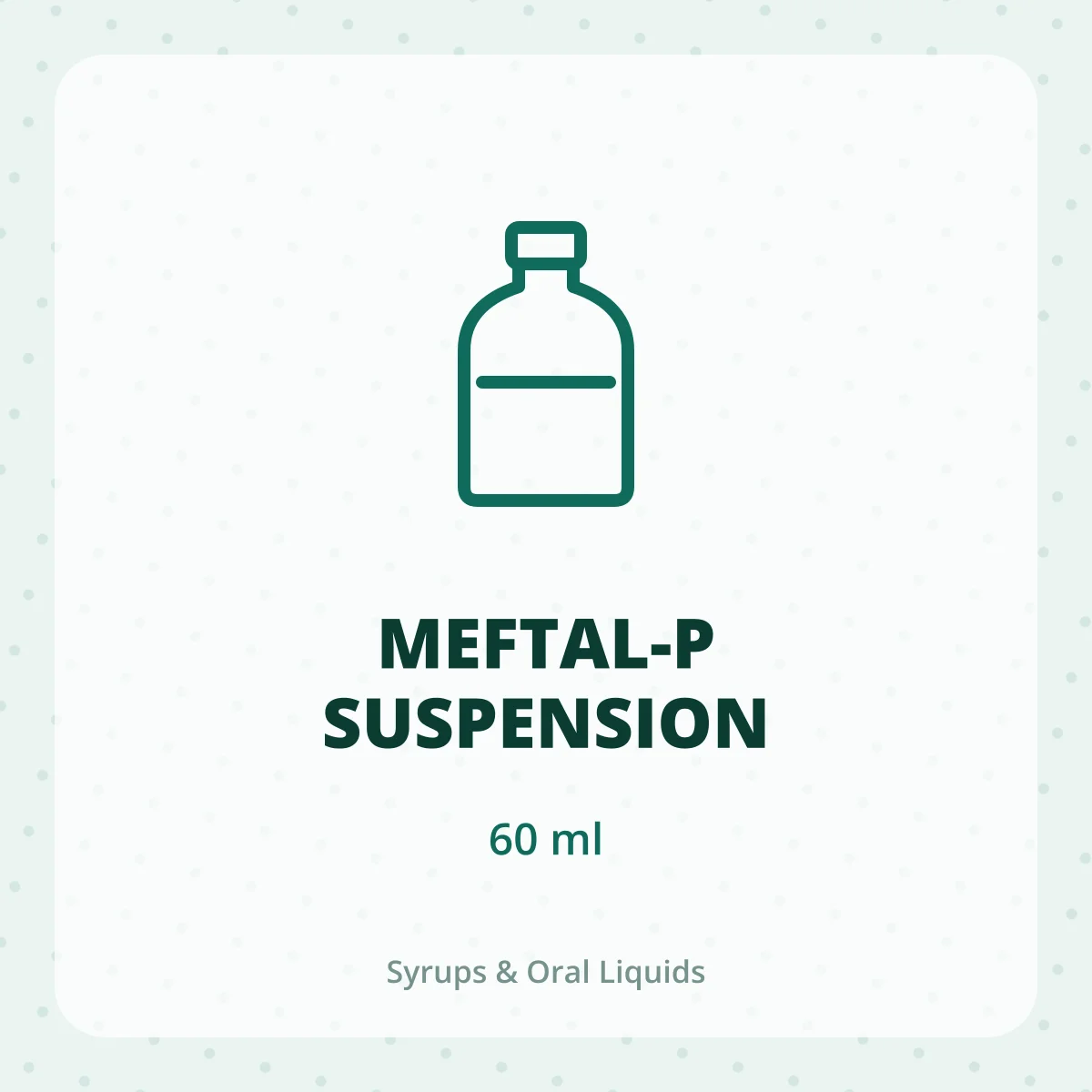 MEFTAL-P SUSPENSION 1X60ML