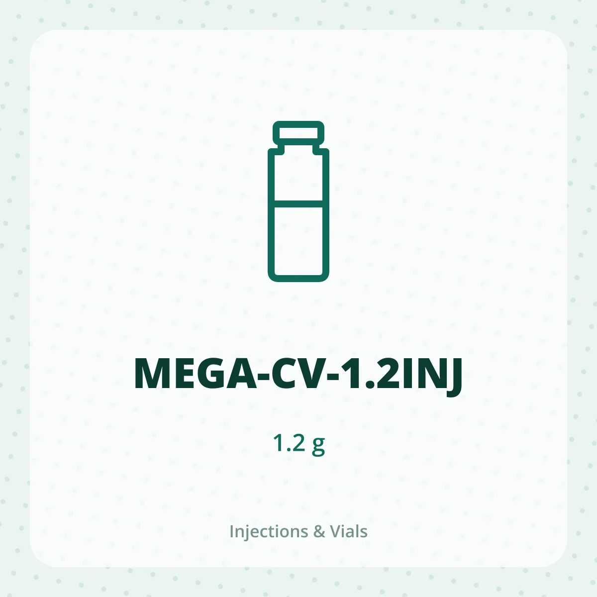 MEGA-CV-1.2INJ 1X1.2GM