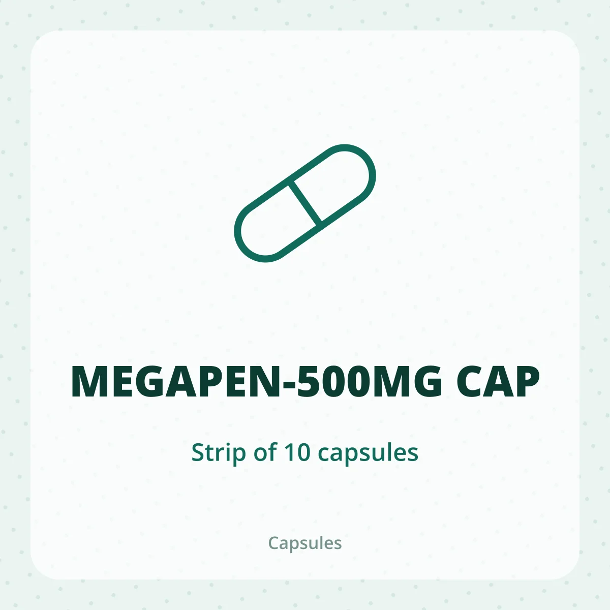 MEGAPEN-500MG CAP 1X10