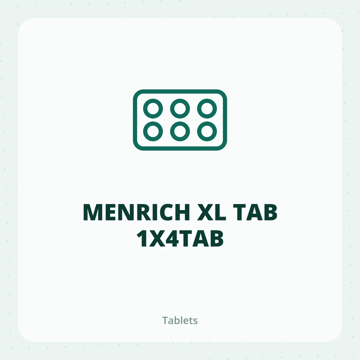 MENRICH XL TAB 1X4TAB