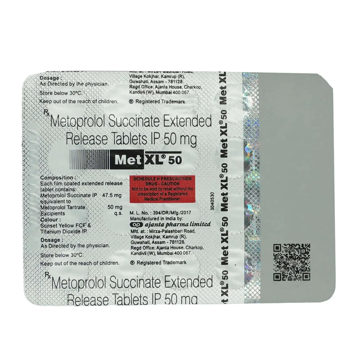 MET XL-50MG TAB 1X20
