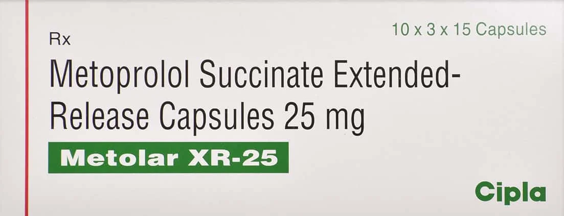 METOLAR XR-25MG CAP 1X15