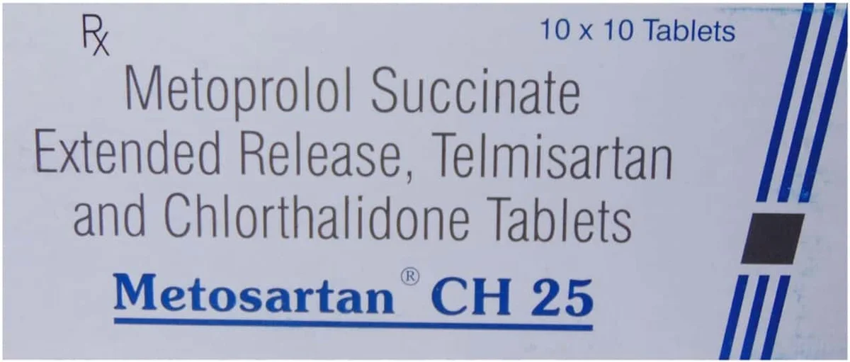 METOSARTAN CH 25 TAB 1X10