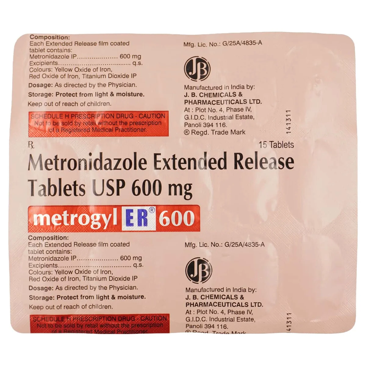 METROGYL-ER TAB 1X15
