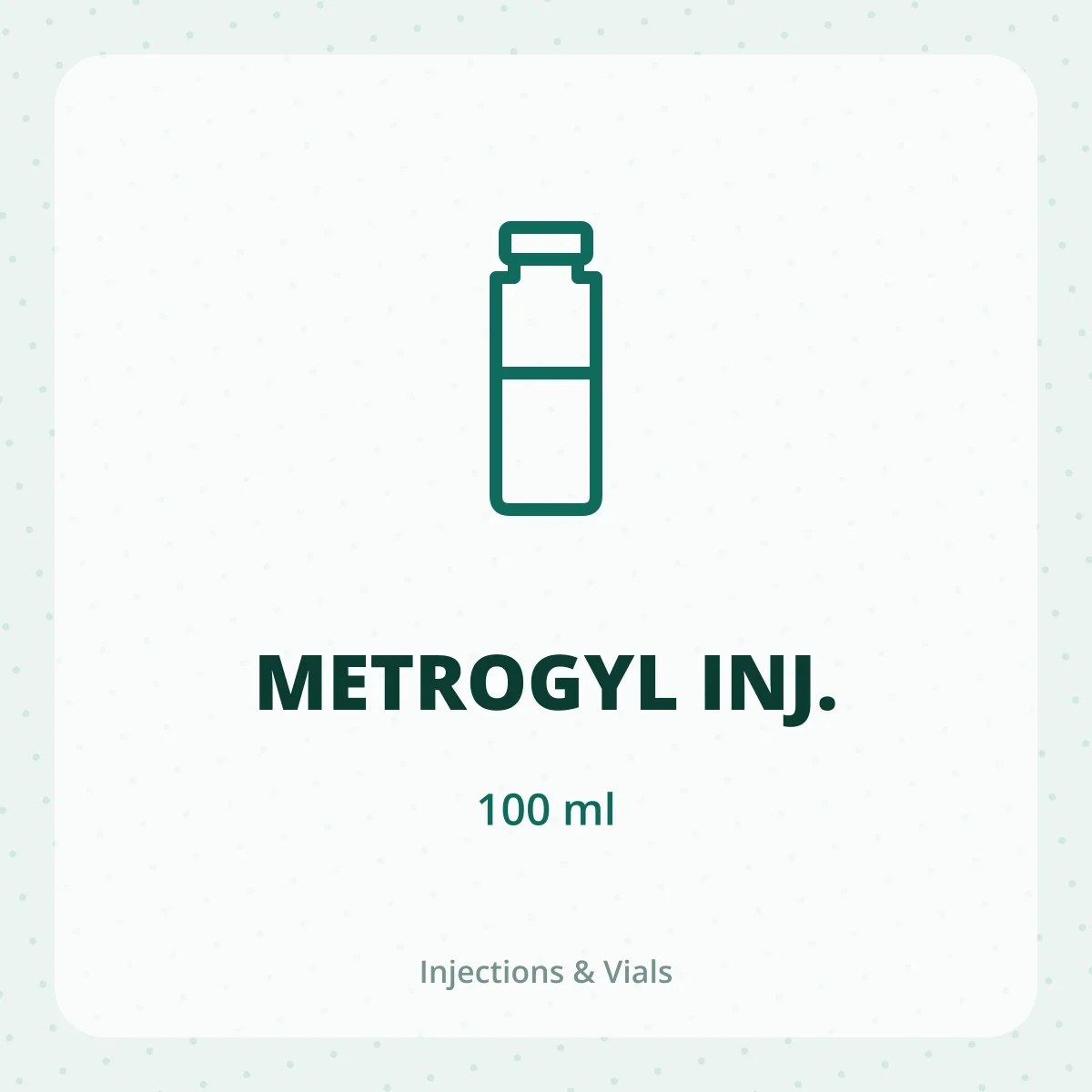 METROGYL INJ. 1X100ML