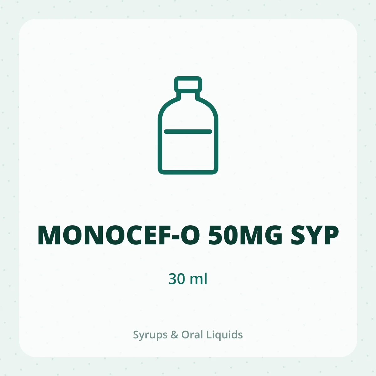 MONOCEF-O 50MG SYP 1X30ML