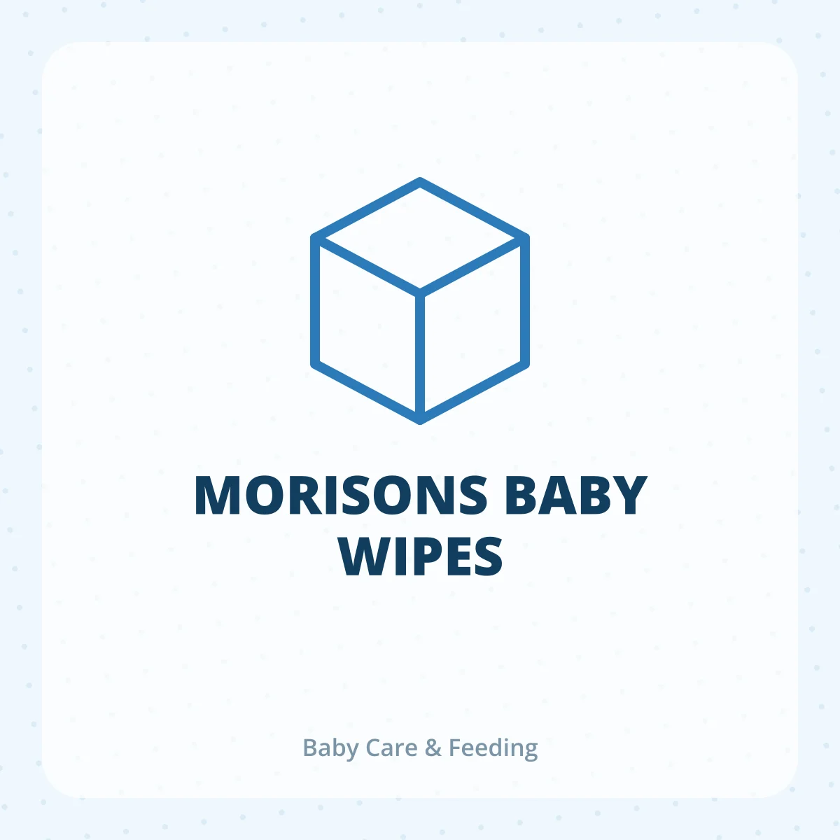 MORISONS BABY WIPES 1X1