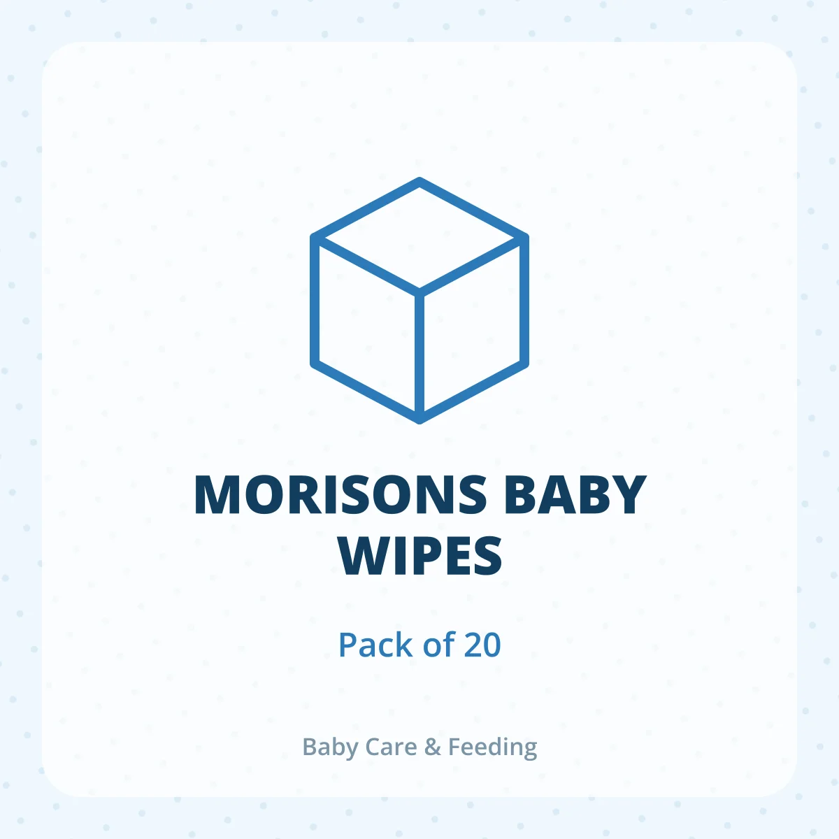 MORISONS BABY WIPES 1X20