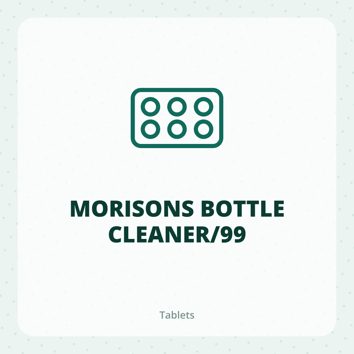 MORISONS BOTTLE CLEANER/99 1X1