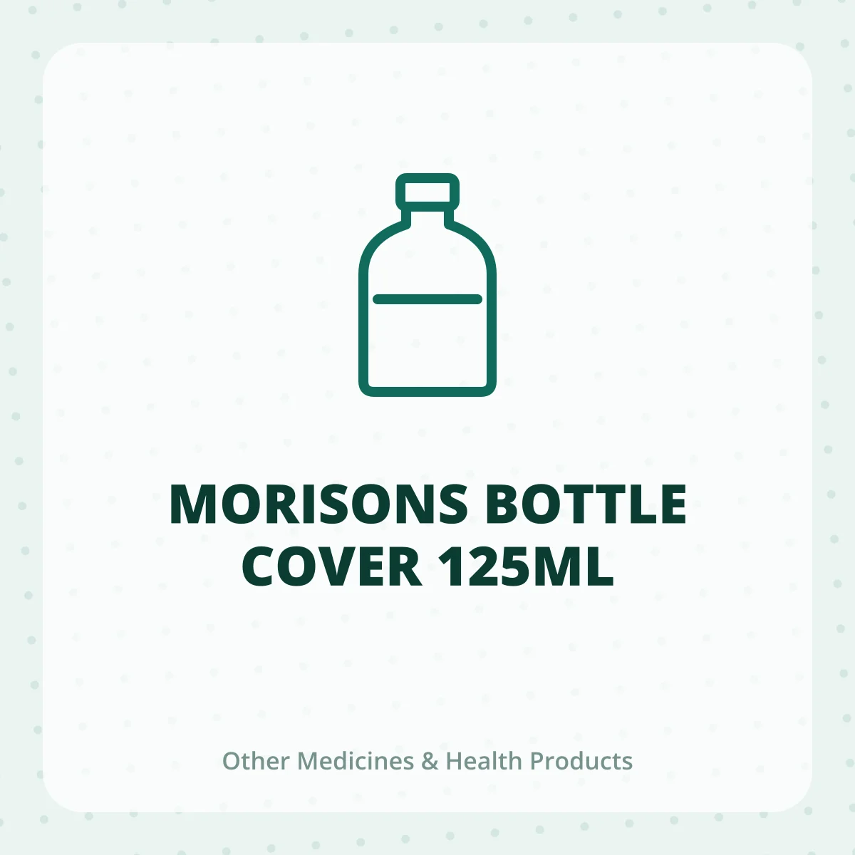 MORISONS BOTTLE COVER 125ML