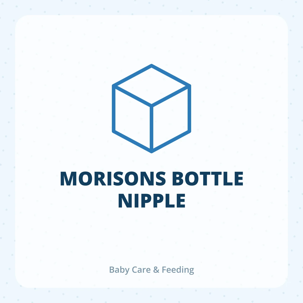 MORISONS BOTTLE NIPPLE 1X1