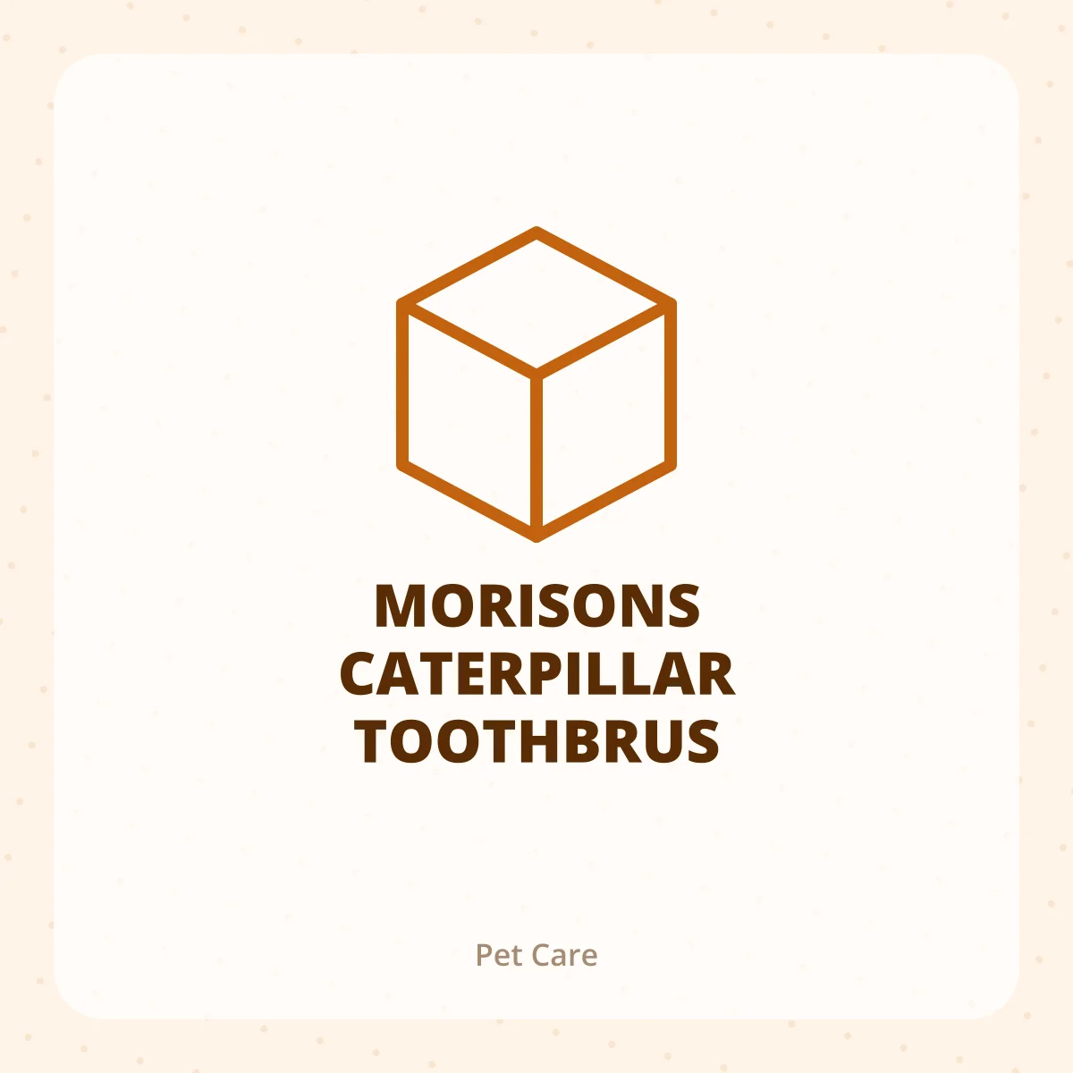 MORISONS CATERPILLAR TOOTHBRUS 1X1
