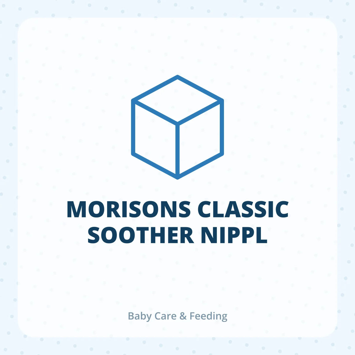 MORISONS CLASSIC SOOTHER NIPPL