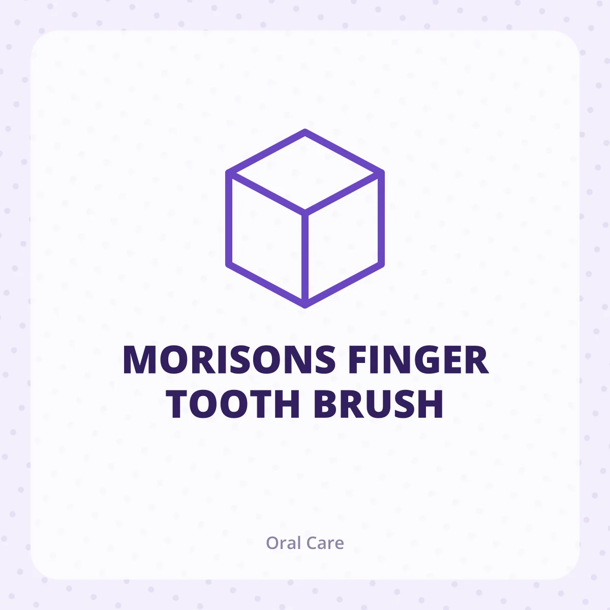 MORISONS FINGER TOOTH BRUSH 1X1