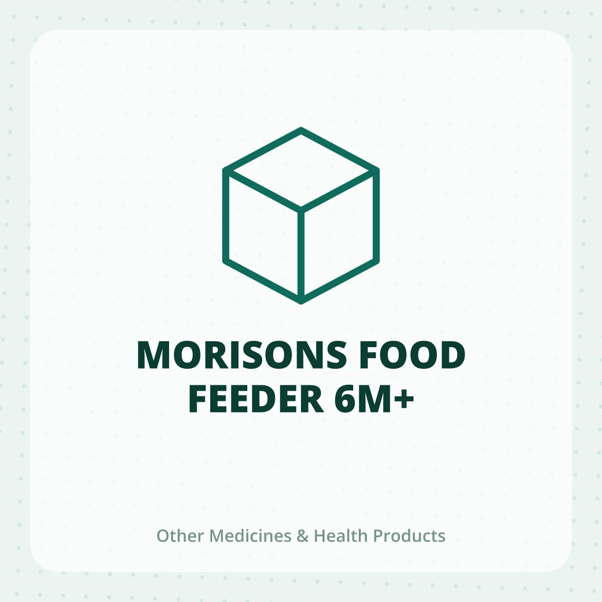 MORISONS FOOD FEEDER 6M+