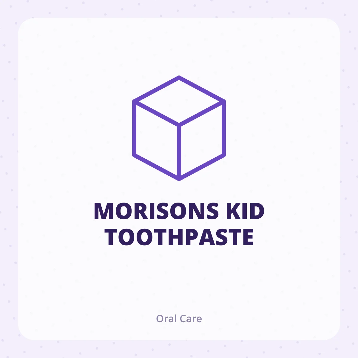 MORISONS KID TOOTHPASTE 1X1