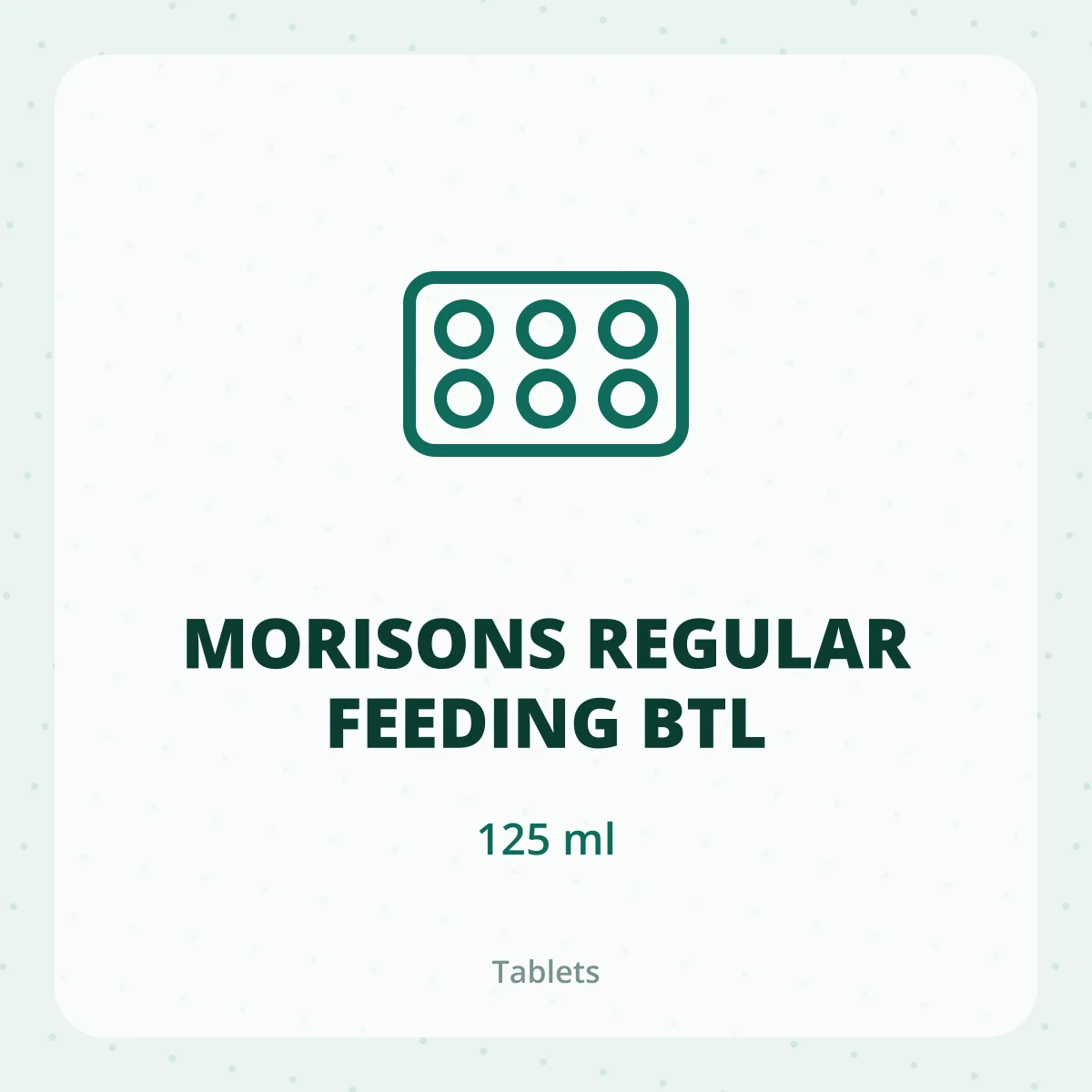 MORISONS REGULAR FEEDING BTL 1X125ML