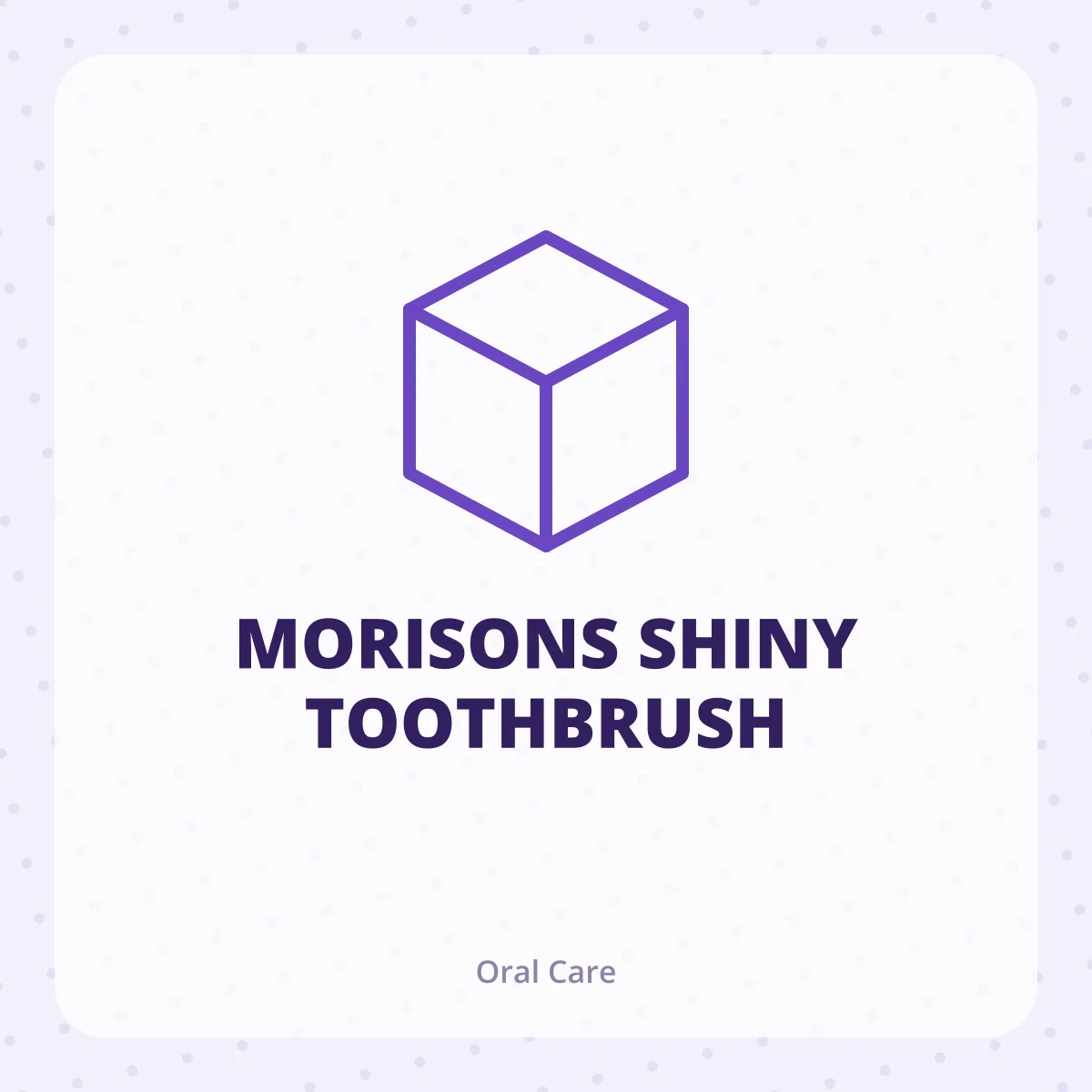 MORISONS SHINY TOOTHBRUSH 1X1