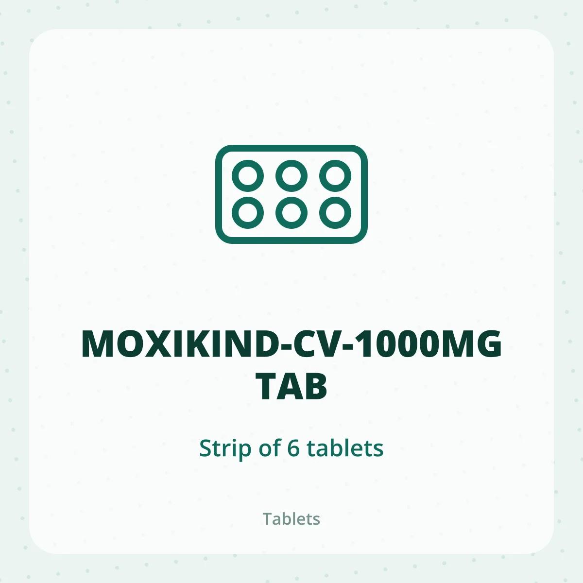 MOXIKIND-CV-1000MG TAB 1X6