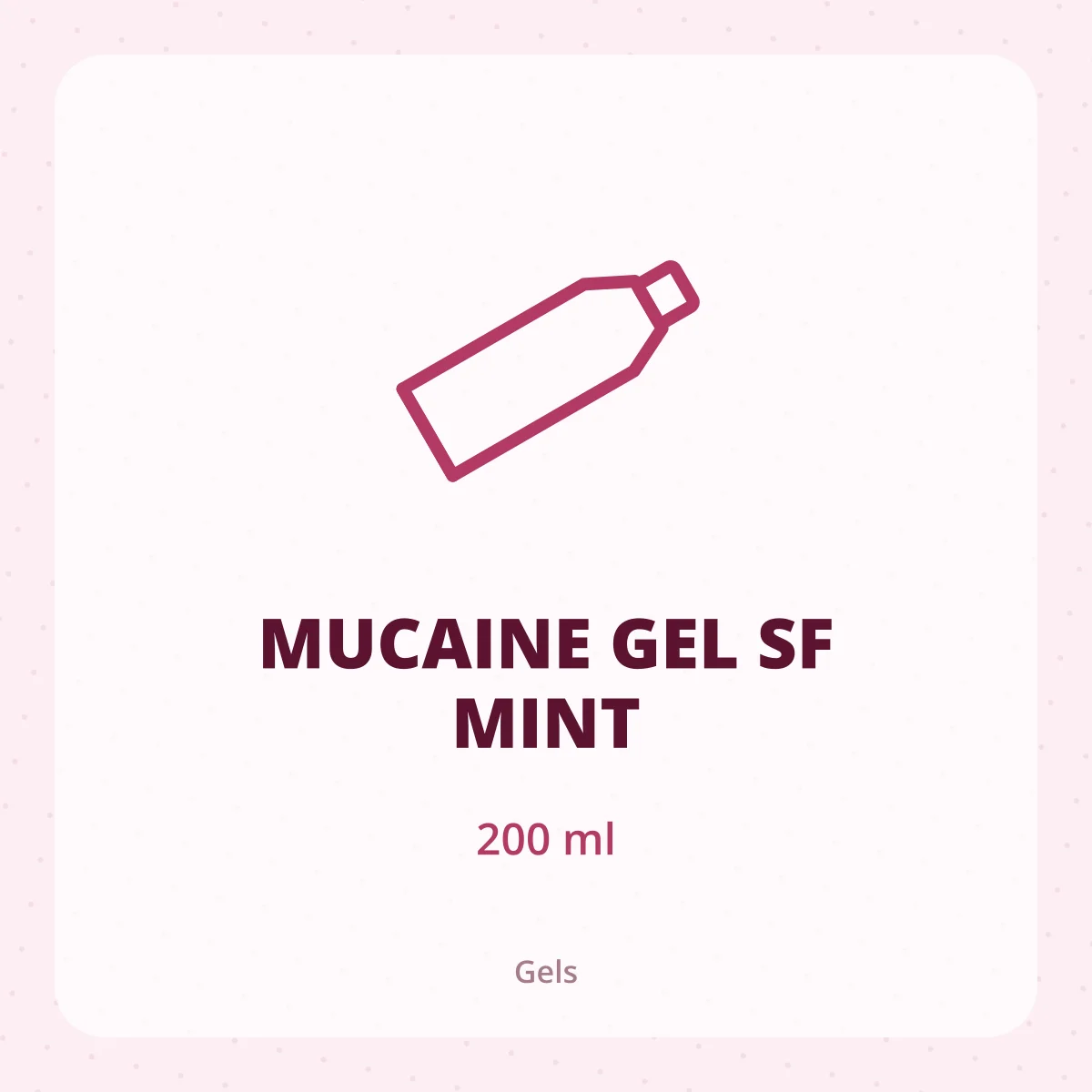 MUCAINE GEL SF MINT 1X200ML